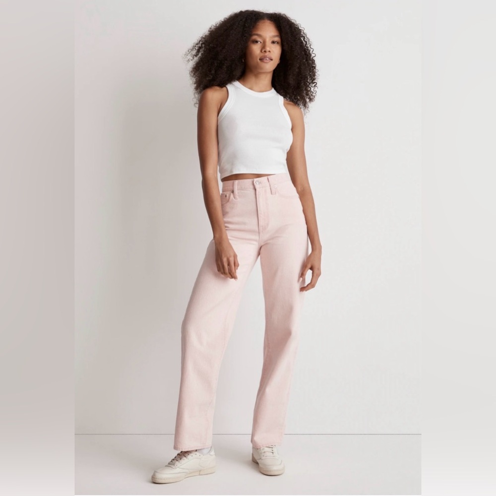 Madewell Perfect Vintage Wide-Leg Jean in Light Pink Wash Size 29 Petite